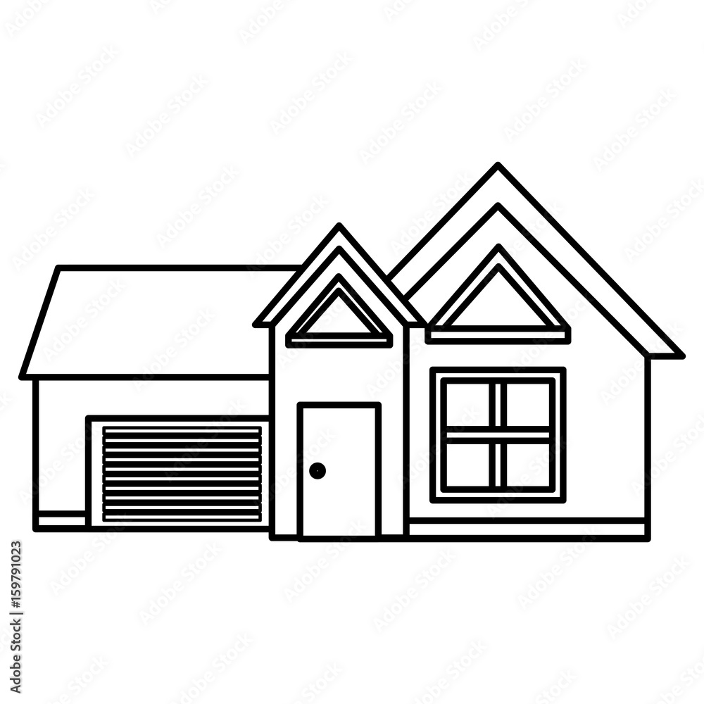 exterior house isolated icon vector illustration design exterior house isolated icon vector illustration design