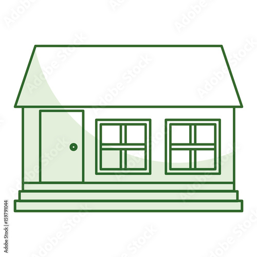 exterior house isolated icon vector illustration design