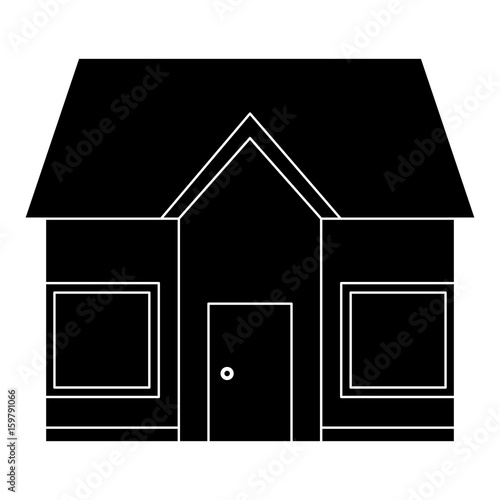 exterior house isolated icon vector illustration design