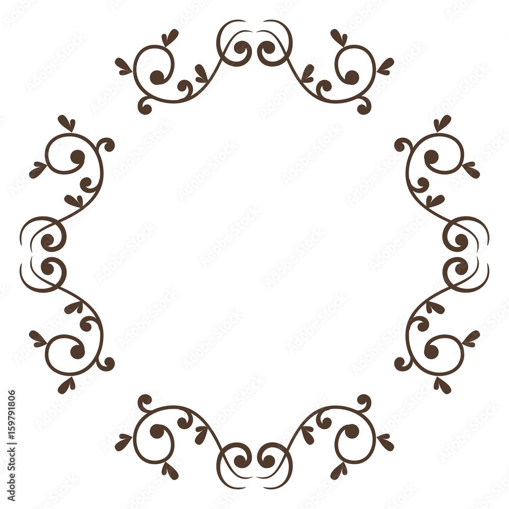 Elegant Victorian style frame vector illustration design Elegant Victorian style frame vector illustration design
