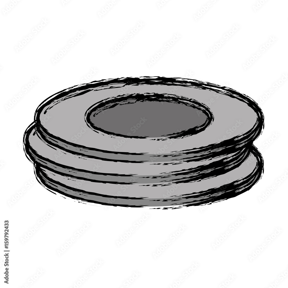 dishes icon over white background vector illustration dishes icon over white background vector illustration