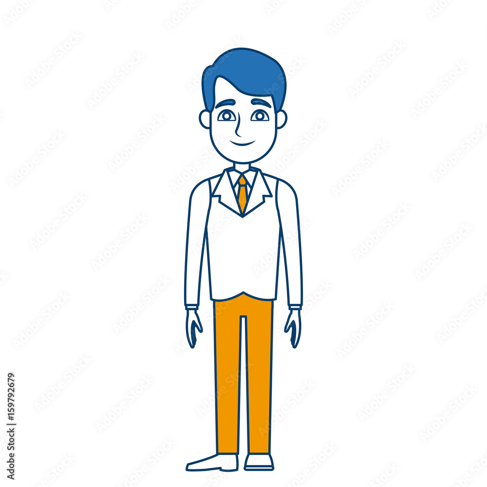 cartoon man standing character male vector illustration cartoon man standing character male vector illustration
