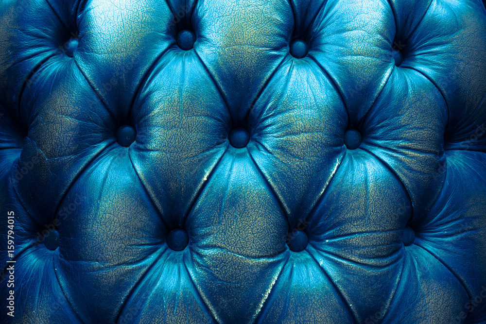 Fototapeta premium Old leather close-up background of Sofa