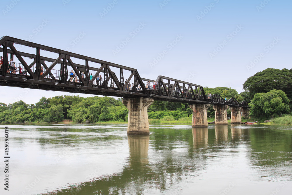 Bridge on the River Kwai in Kanchanaburi province. Bridge on the River Kwai in Kanchanaburi province.