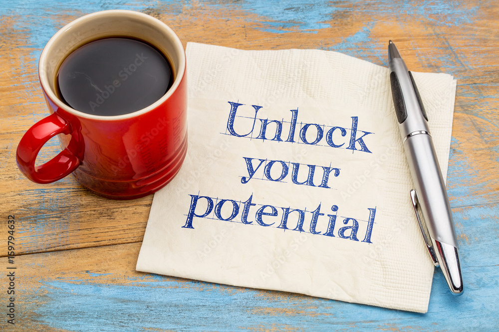 Unlock your potential reminder note Unlock your potential reminder note