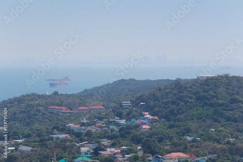 viewpoint of scenic Island in Ko Si Chang.