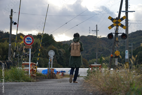 Man standing　 photo