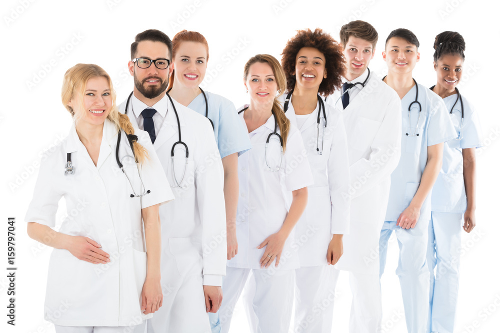 Happy Medical Team With Stethoscope Happy Medical Team With Stethoscope