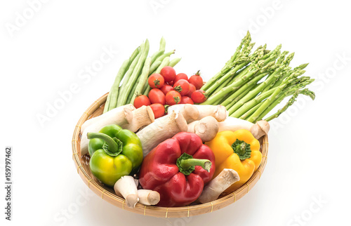 mix vegetable on basket