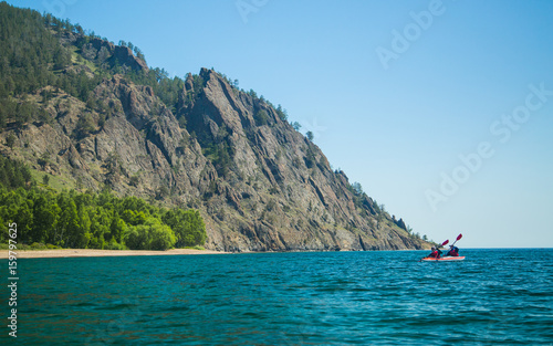 Kayaking on Lake Baikal
