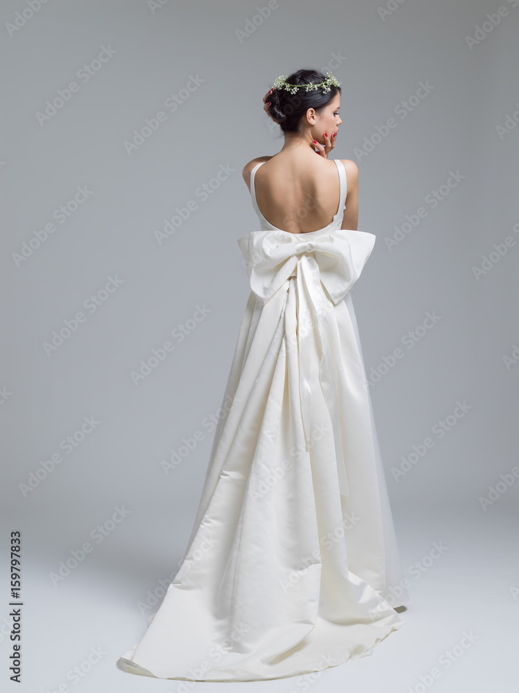 Portrait of beautiful young women in wedding dress Portrait of beautiful young women in wedding dress