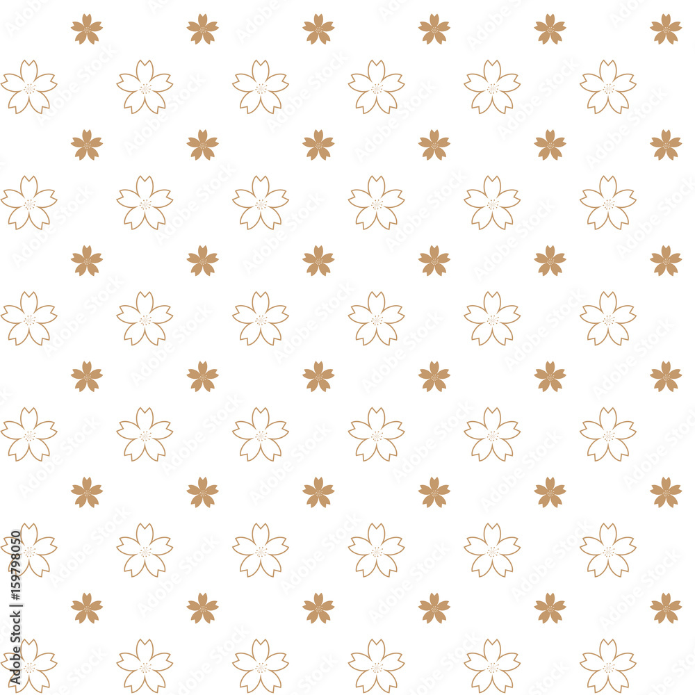 custom made wallpaper toronto digitalSakura Flower pattern - Japanese style Background