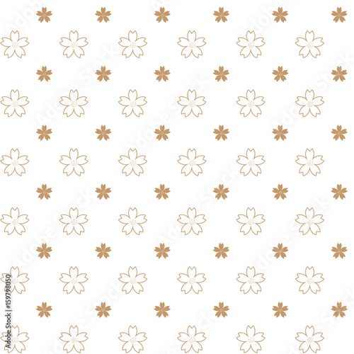Wallpaper Mural Sakura Flower pattern - Japanese style Background Torontodigital.ca