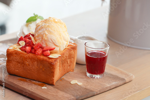 Strawberry Honey toast breads 