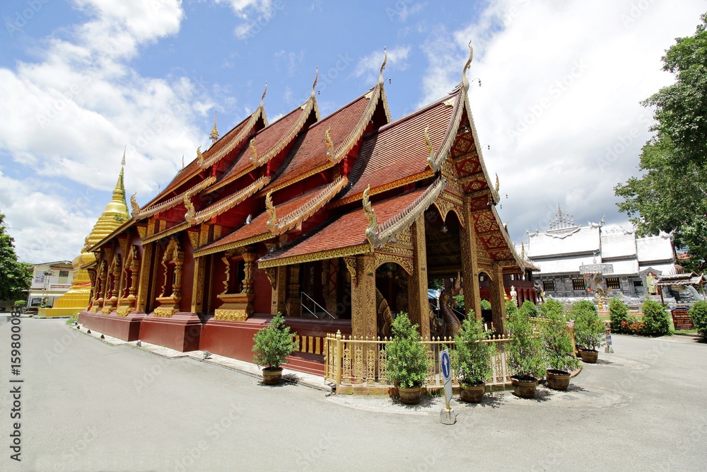 Wat Srisuphan Wualai Chiang Mai. Chapel of the world's first silverware