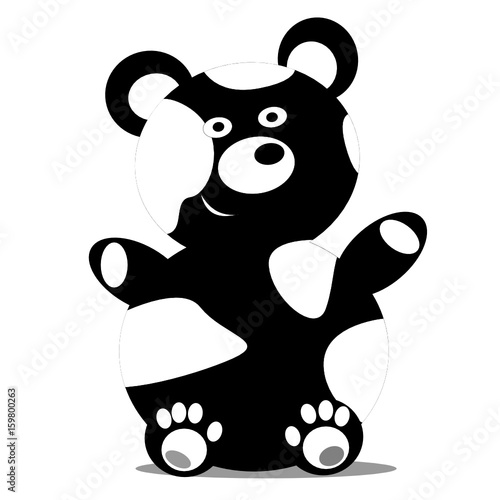 Sitzender Panda