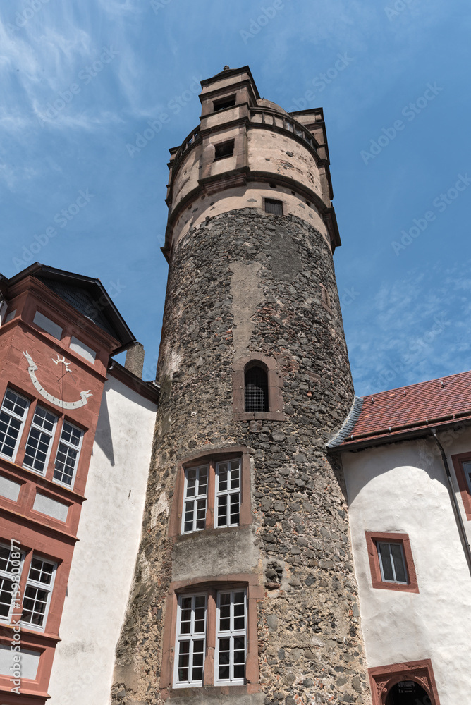 The Bergfried of Ronneburg in Wetterau, Hesse, Germany
