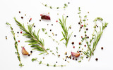 Herbs and spices - background for cooking