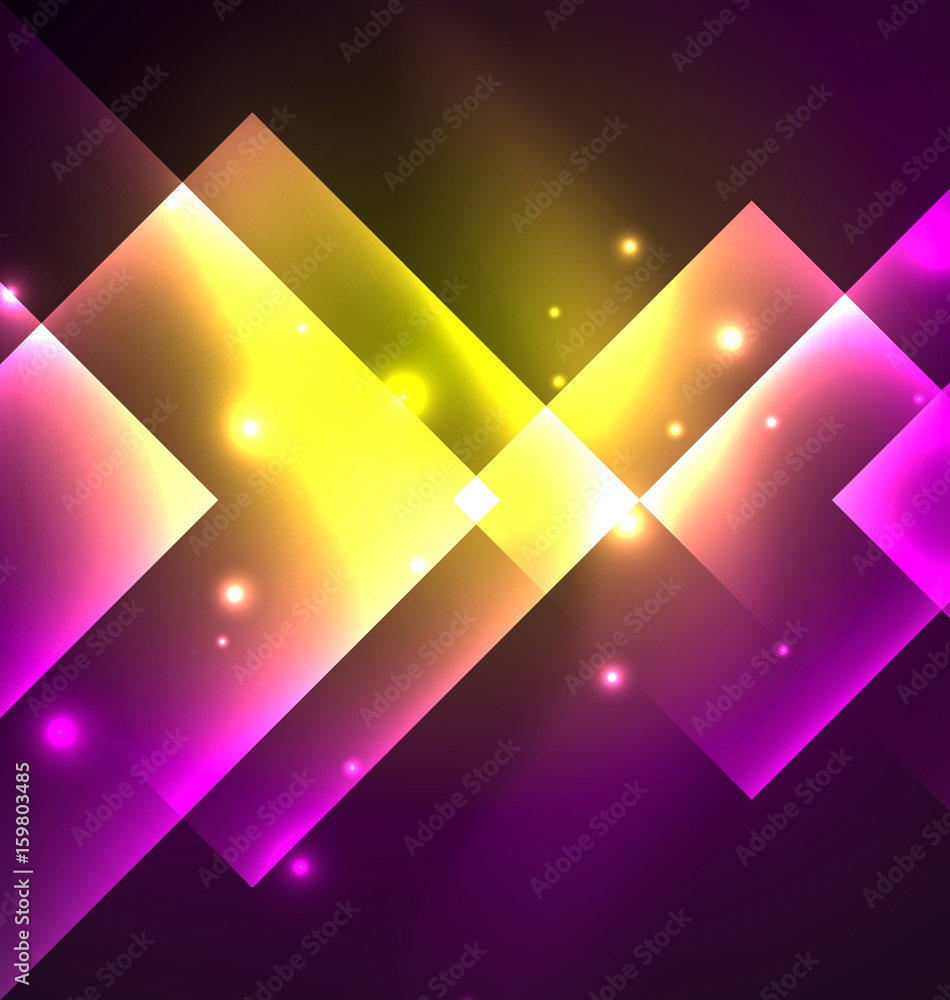 Dark background design with squares and shiny glowing effects Dark background design with squares and shiny glowing effects