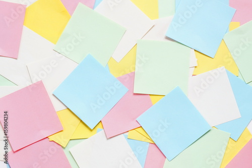 Color sticky note pad background texture