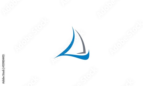 Screens, boats, boats, sailing kingkong emblem symbol icon vector logo
