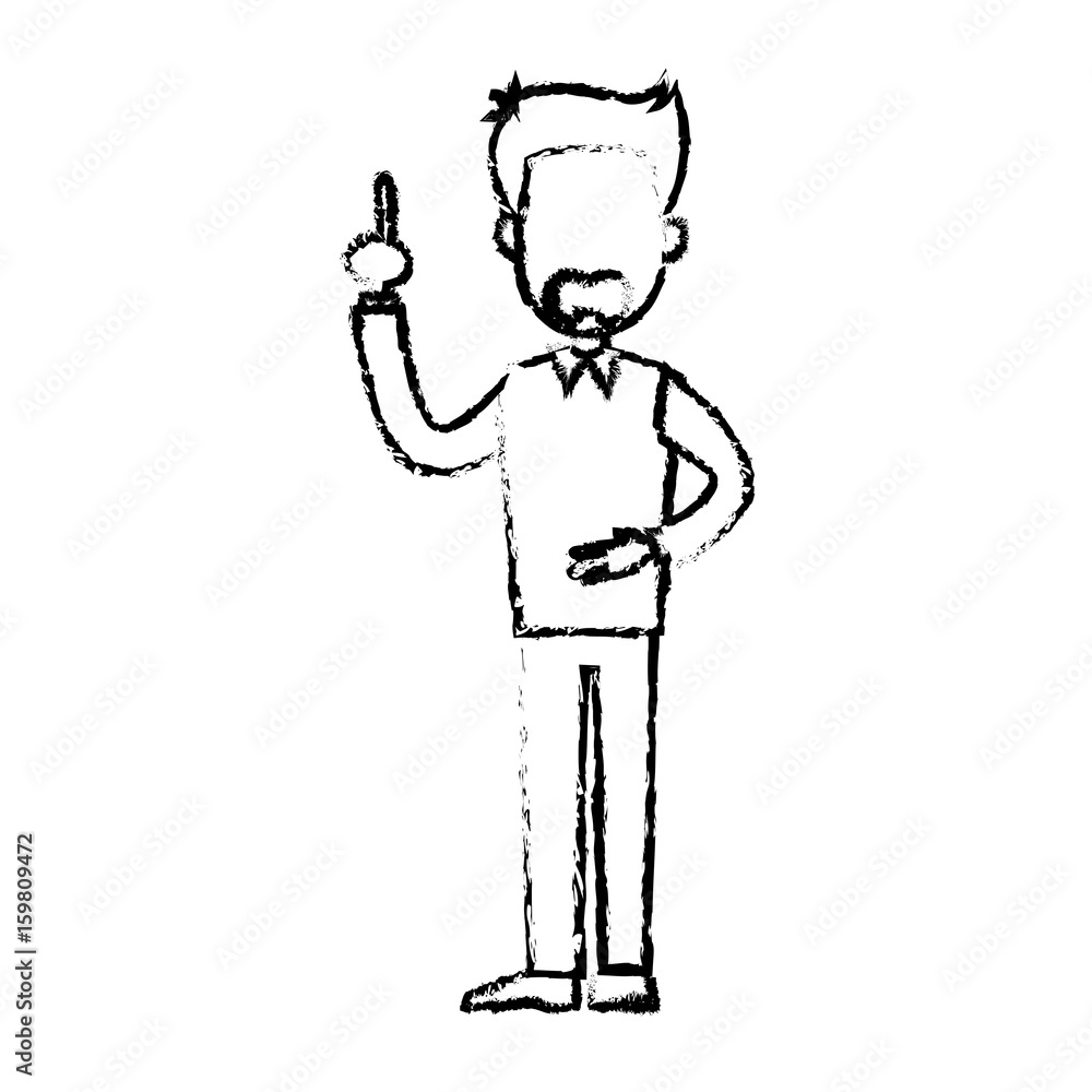 cartoon man standing character business people vector illustration cartoon man standing character business people vector illustration