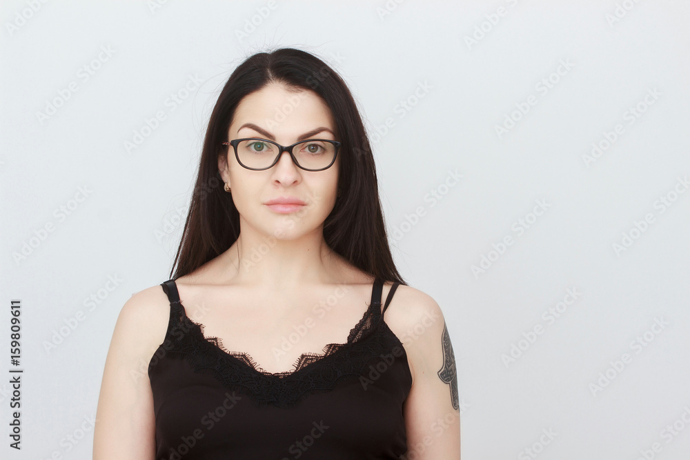 Portrait of a smiling middle aged caucasian woman isolated Portrait of a smiling middle aged caucasian woman isolated