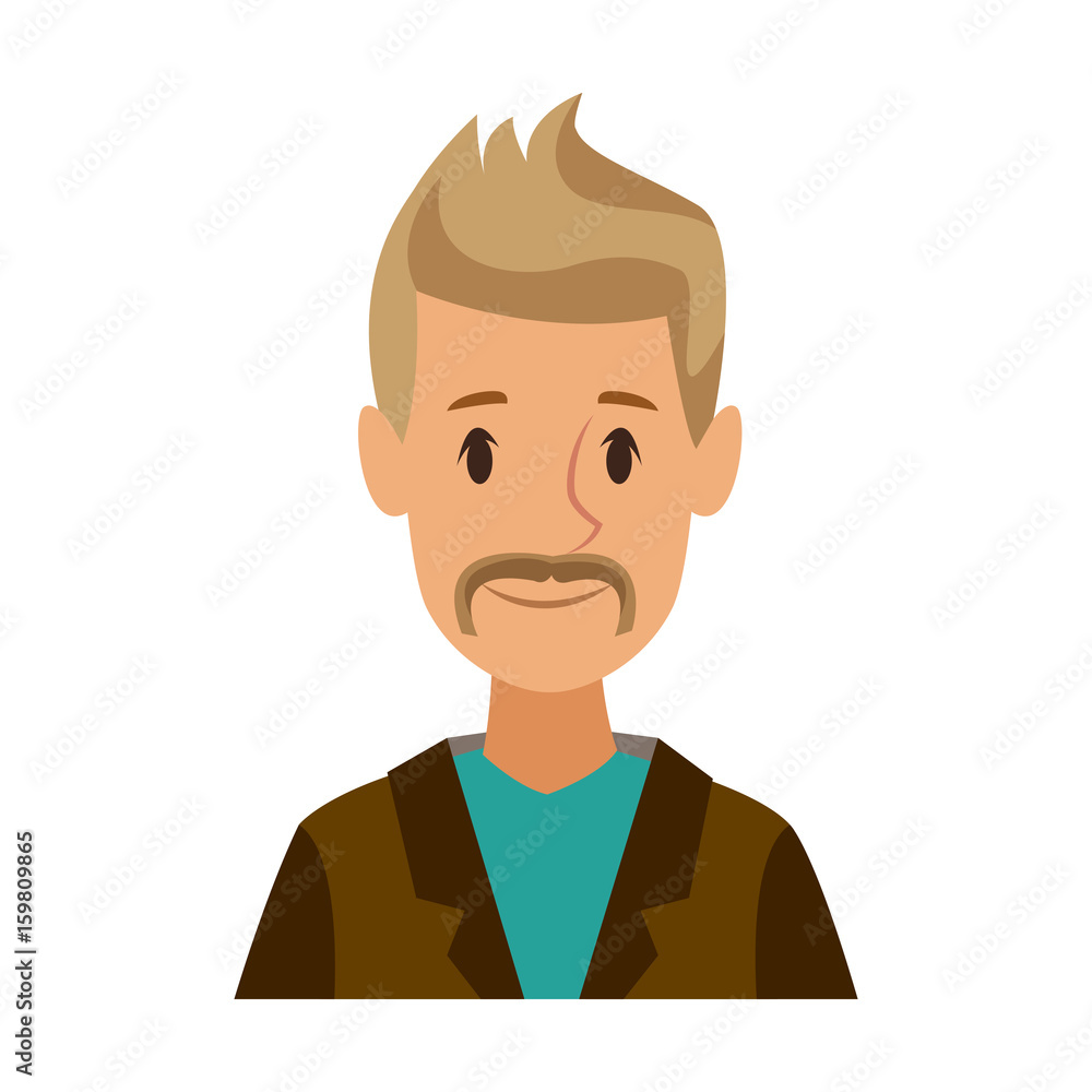 cartoon man character male profile image vector illustration cartoon man character male profile image vector illustration