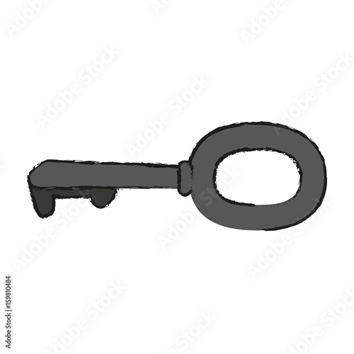 Instrument key open icon vector illustration design graphic draw © Jemastock