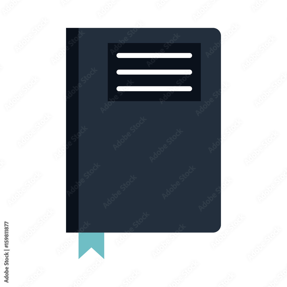 notebook with page marker icon image vector illustration design notebook with page marker icon image vector illustration design