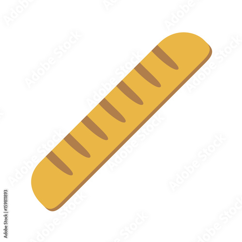 bread icon over white background colorful design vector illustration