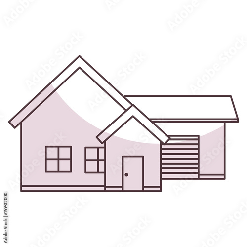 exterior house isolated icon vector illustration design