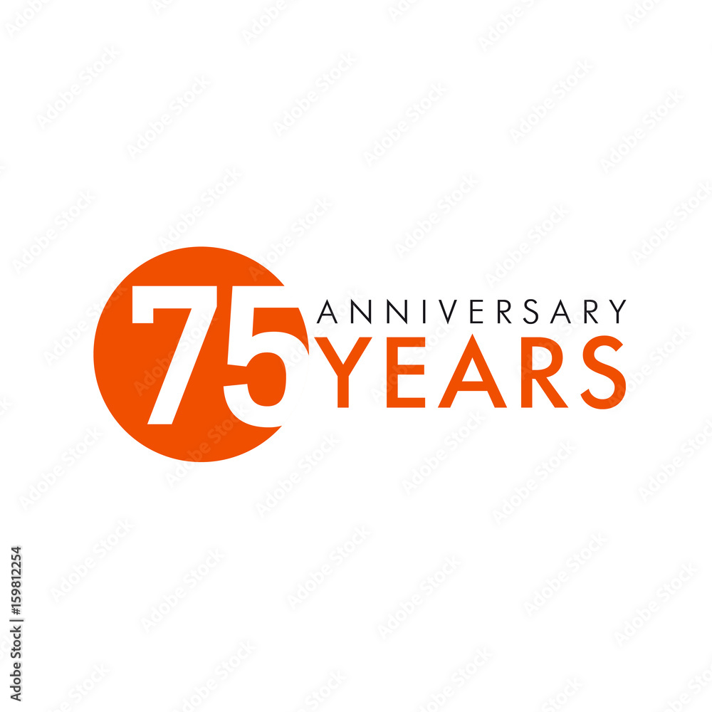 75 Years Old Round Logo Anniversary Year Of 75 Th Vector Numbers 75-years-old-round-logo-anniversary-year-of-75-th-vector-numbers