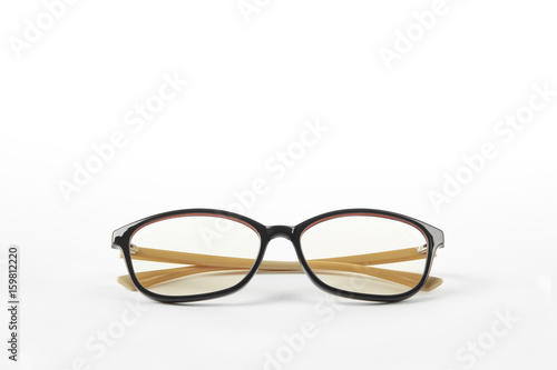 Glasses on white background with shadow