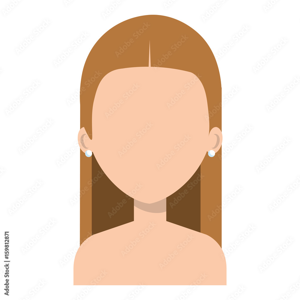 beautiful and young woman shirtless character vector illustration design beautiful and young woman shirtless character vector illustration design