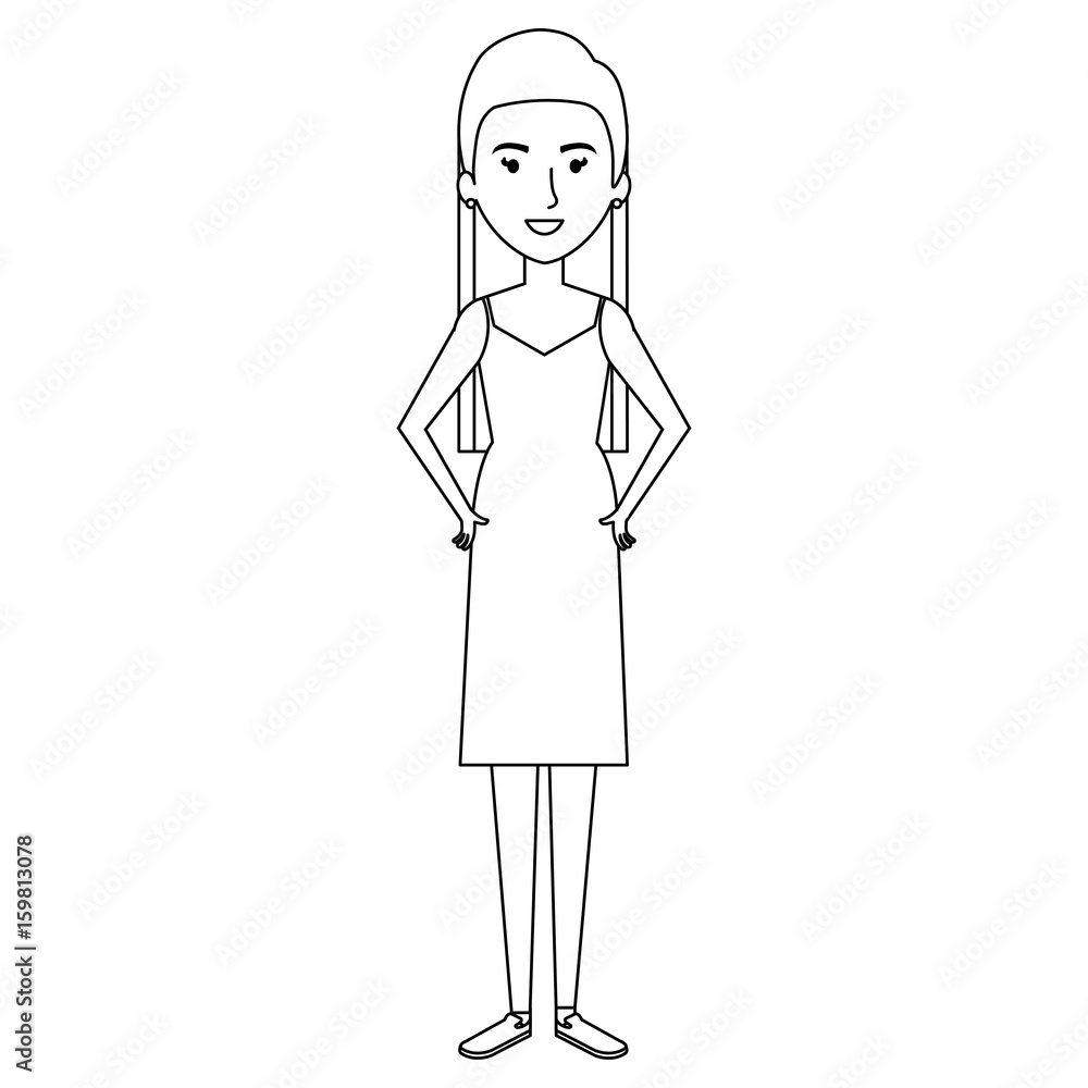 beautiful and young woman character vector illustration design beautiful and young woman character vector illustration design
