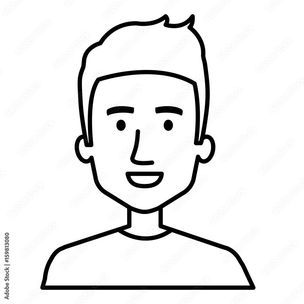 young man avatar character vector illustration design young man avatar character vector illustration design