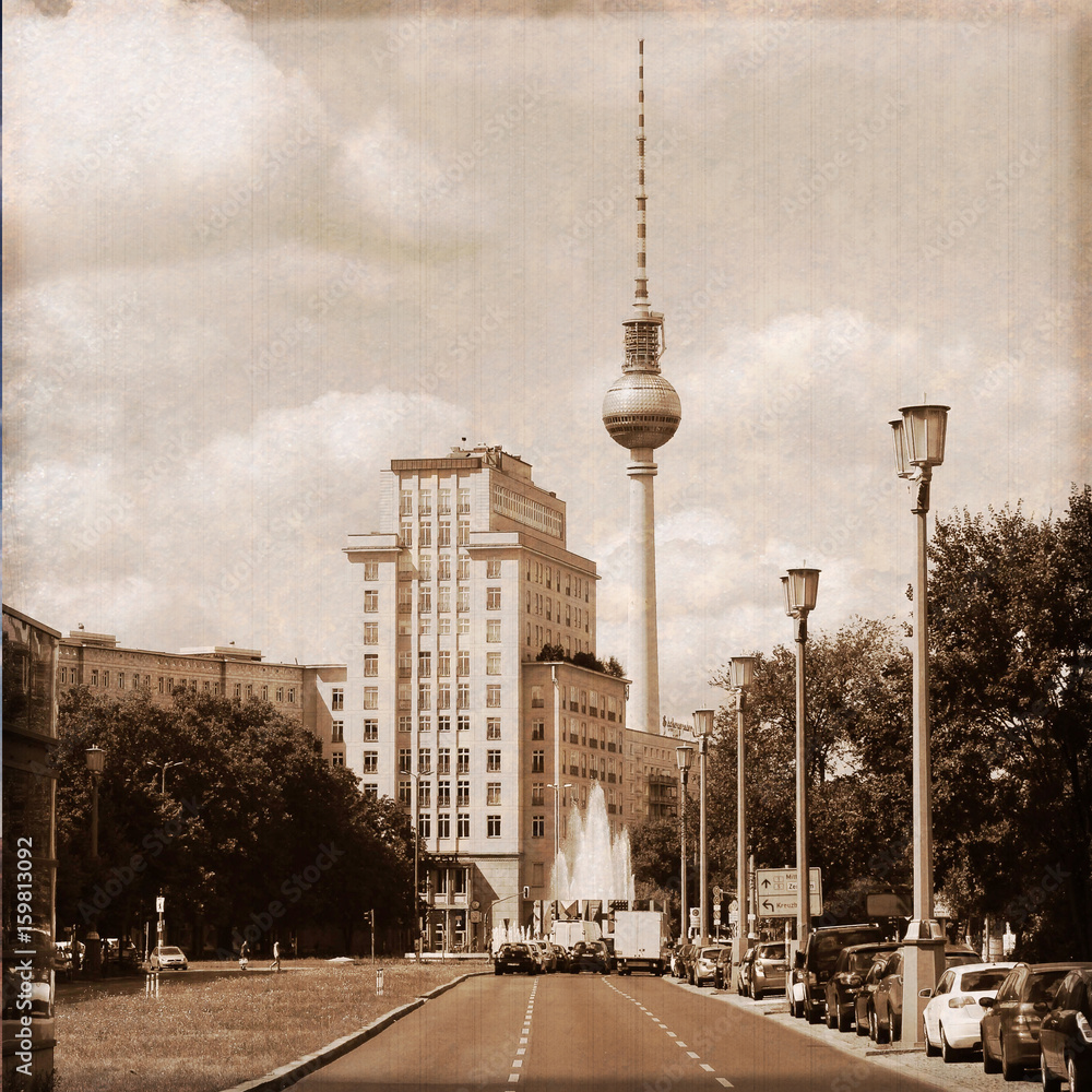 Fototapeta premium Berlin / Karl Marx Allee (wieża telewizyjna)