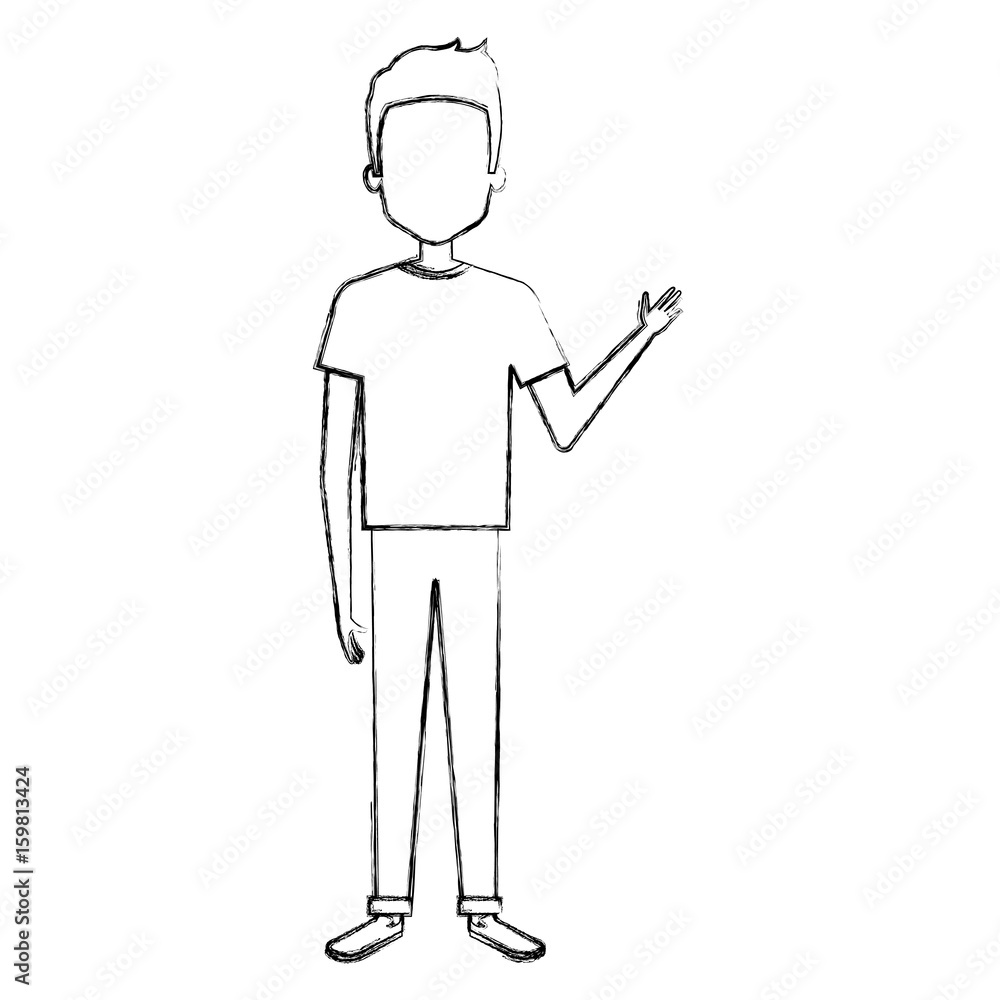 young man avatar character vector illustration design young man avatar character vector illustration design