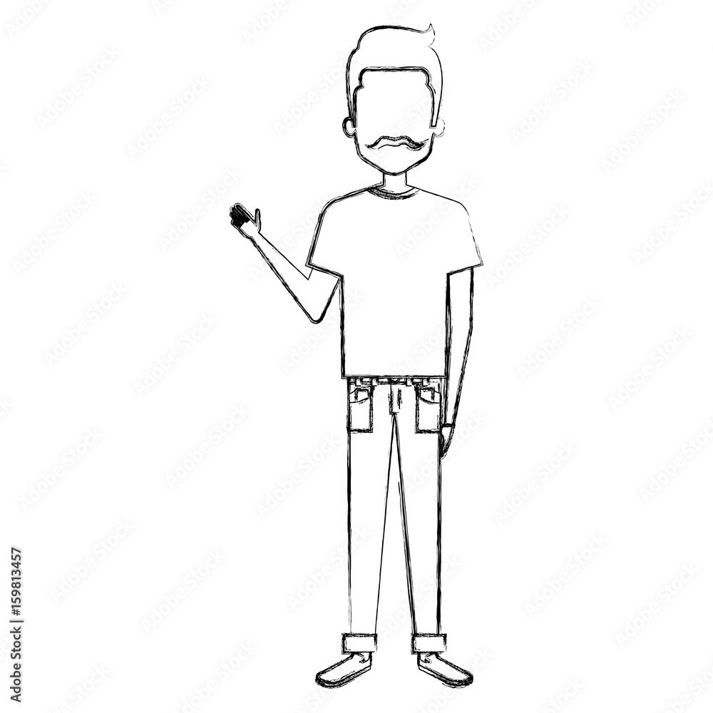 young man avatar character vector illustration design young man avatar character vector illustration design