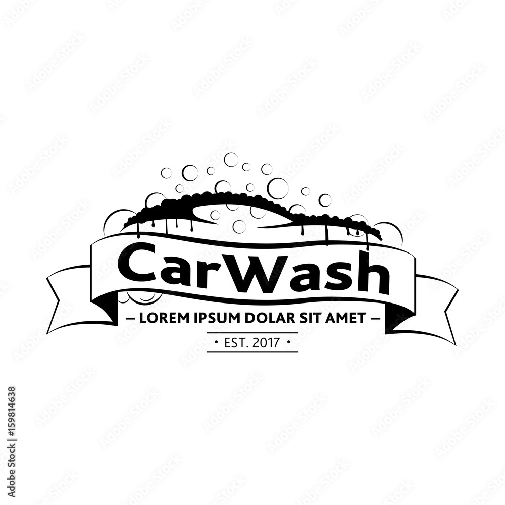Car Wash logo. Vector and illustration. T-shirt design. Stock Vector |  Adobe Stock