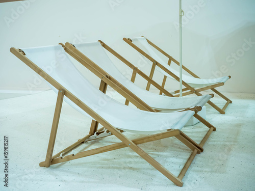 CENTRAL EMBASSY, BANGKOK, THAILAND, JUNE 15, 2017 : 'THE BEACH'  White cloth bed indoor festival in Central Embassy department store. photo