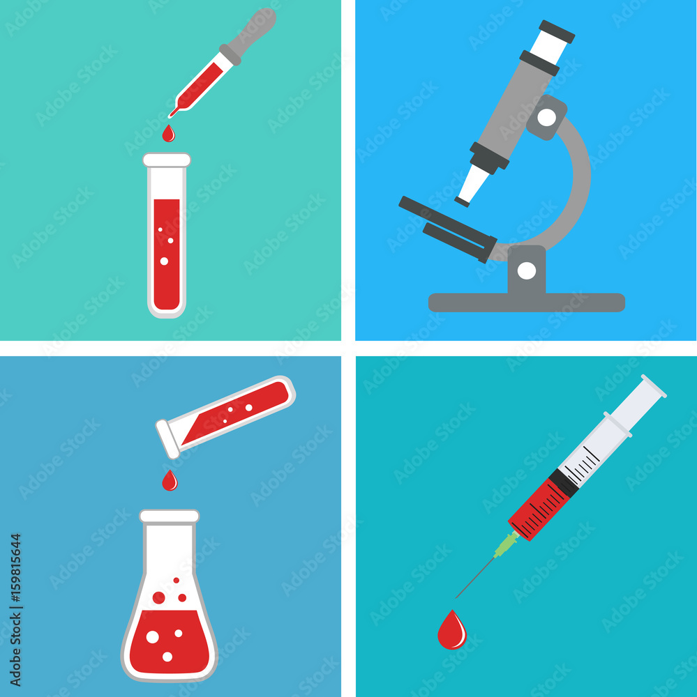 Laboratory blood test kit