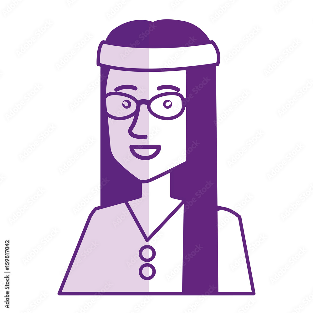 woman character hippy lifestyle vector illustration design