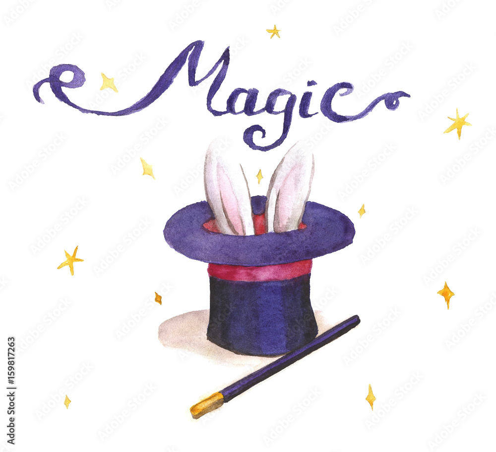 Fototapeta premium Magic watercolor illustration