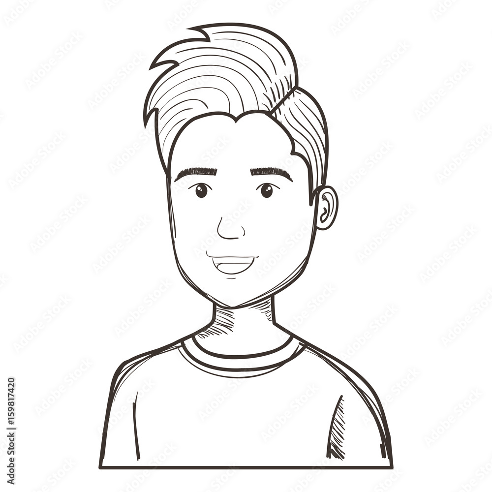 young man avatar character vector illustration design young man avatar character vector illustration design
