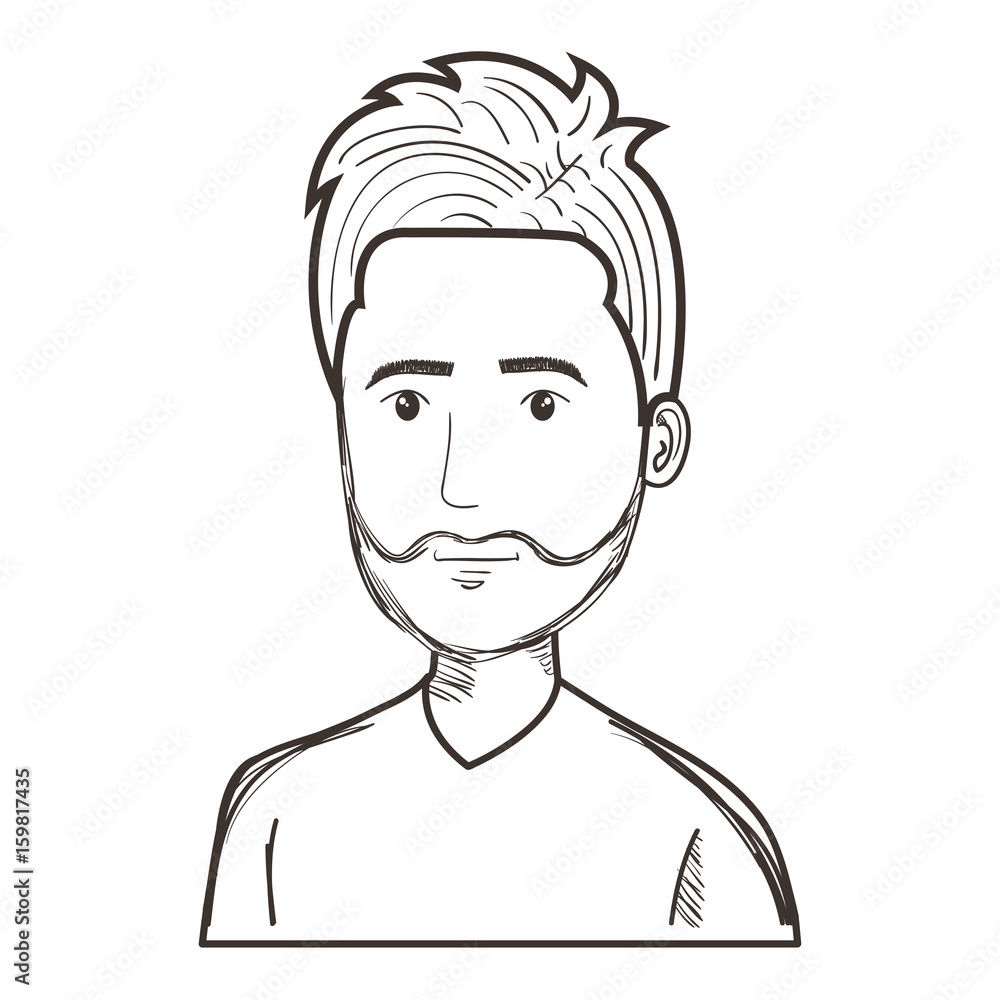 young man avatar character vector illustration design young man avatar character vector illustration design