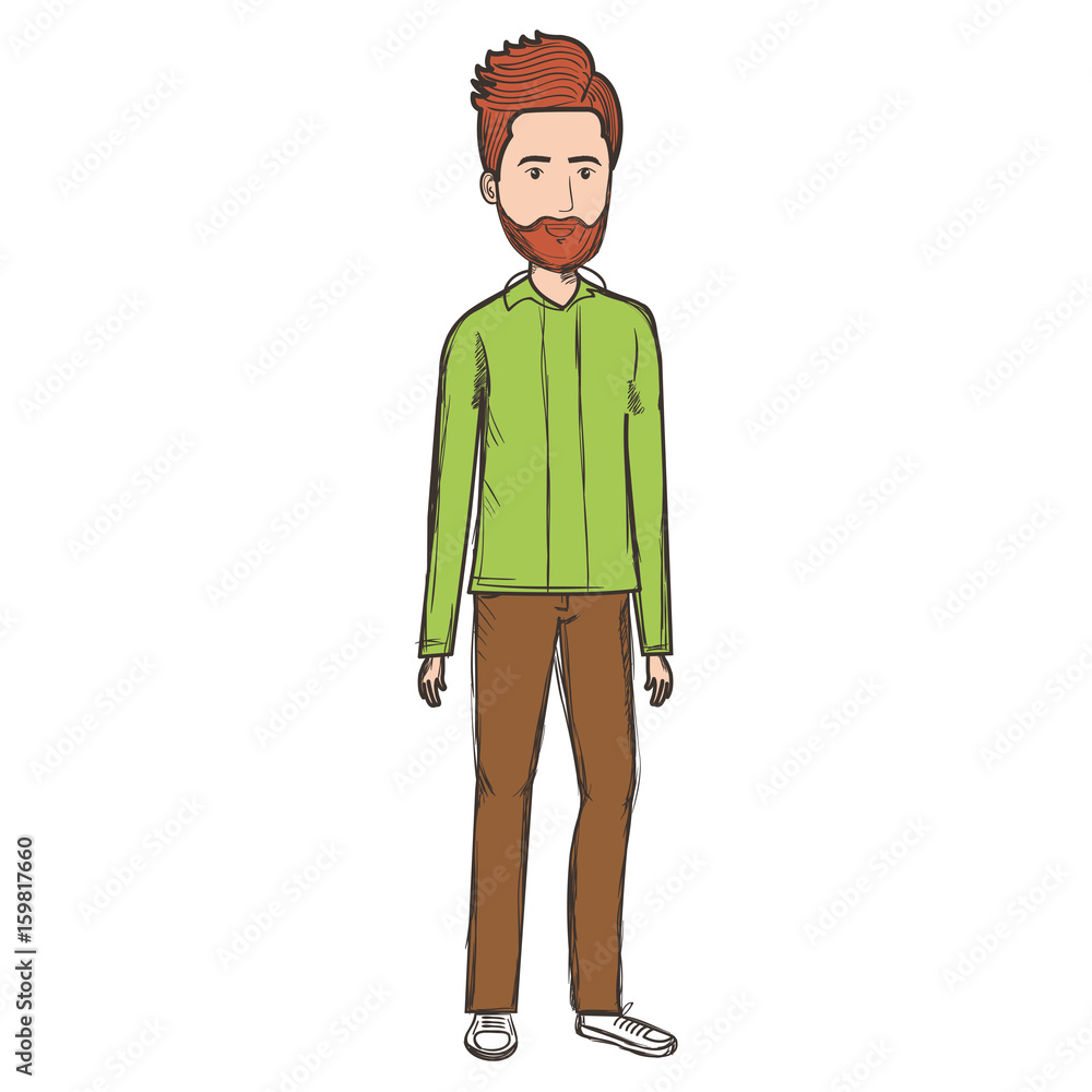 young man avatar character vector illustration design young man avatar character vector illustration design