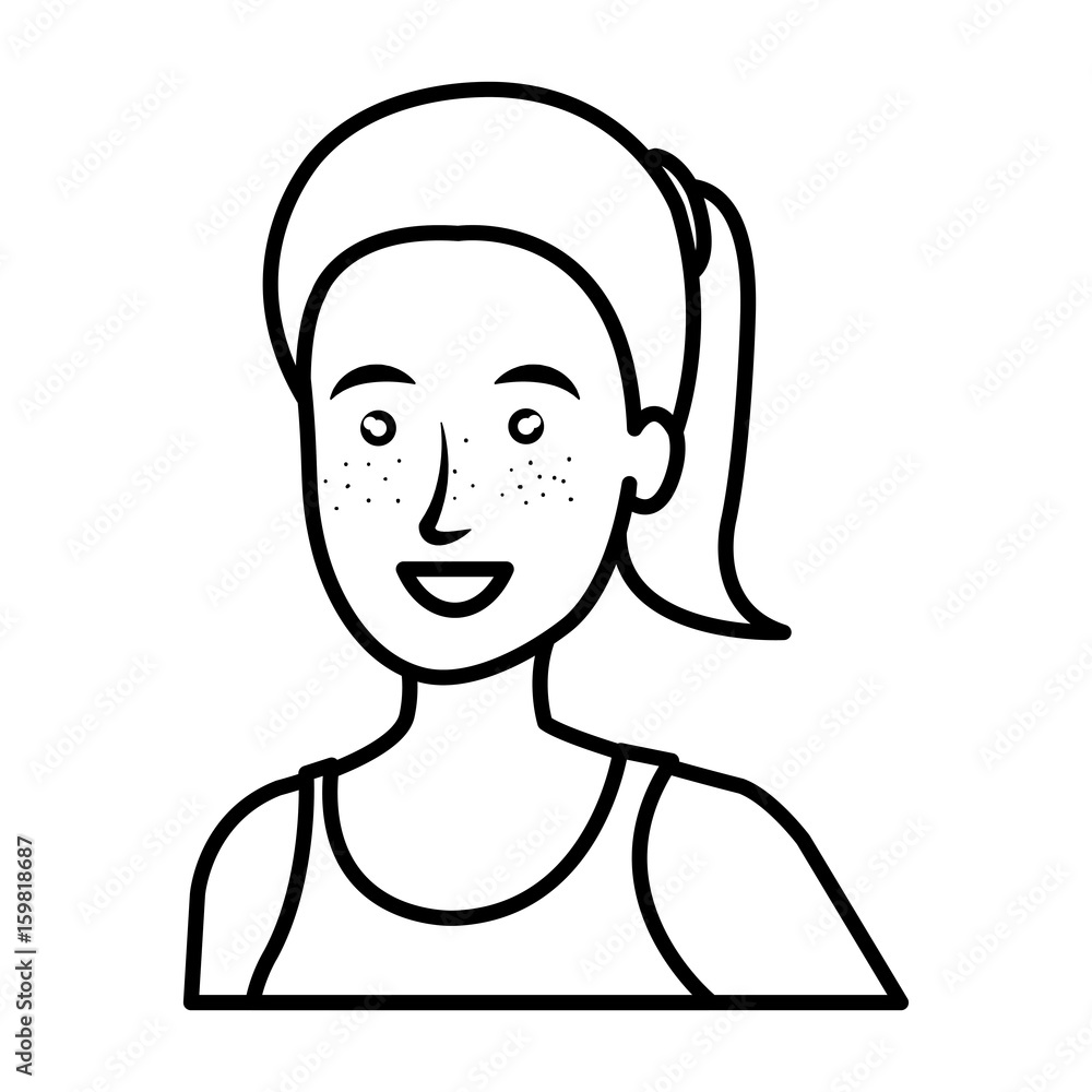 beautiful and young woman character vector illustration design beautiful and young woman character vector illustration design