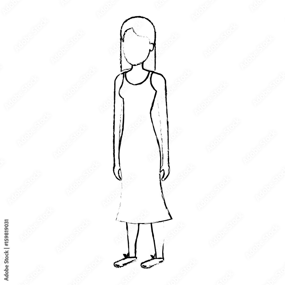 beautiful and young woman character vector illustration design beautiful and young woman character vector illustration design